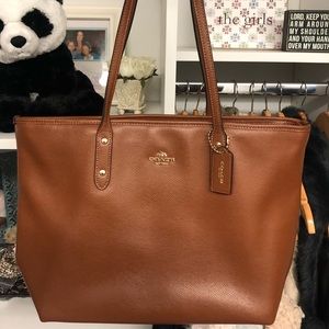 Authentic Coach Brown Leather tote